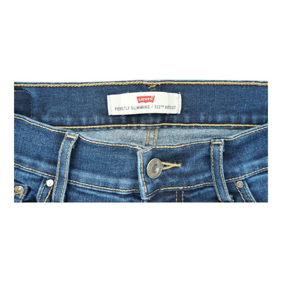 Levi's 512 Perfectly Slimming Bootcut Jeans Womens Size 8 Blue Mid Rise Country* - Picture 5 of 7